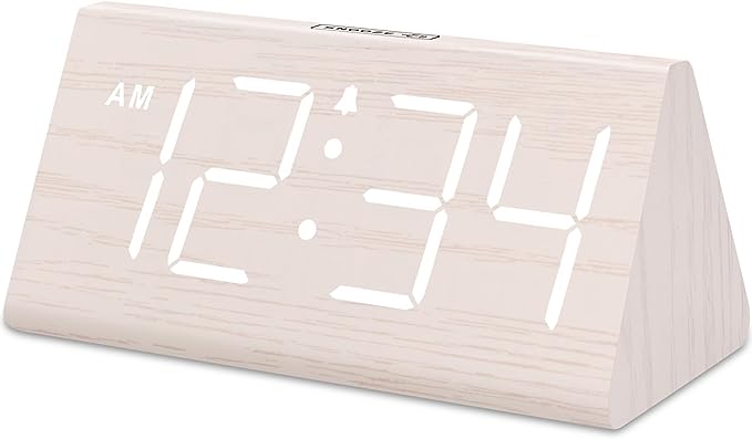 Wooden Digital Alarm Clock